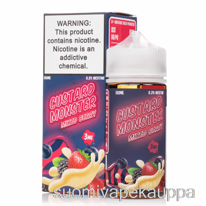 Vape Kauppa Sekoitettu Marja - Vaniljakastike Hirviö - 100ml 6mg